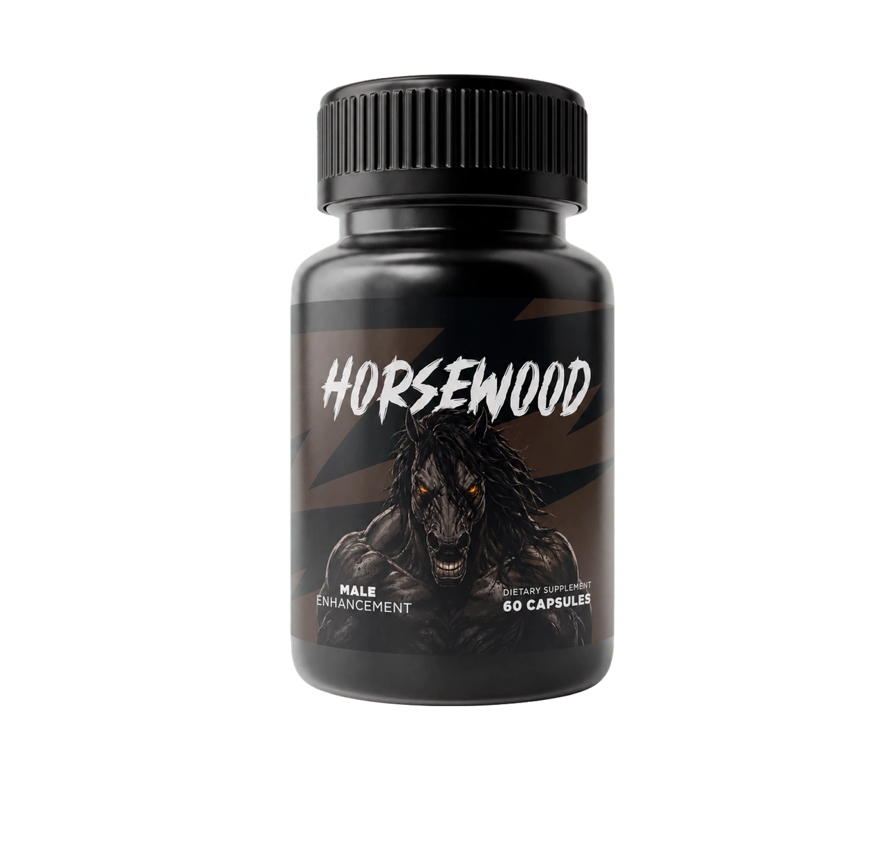 A bottle of Horsewood men's wellness capsules